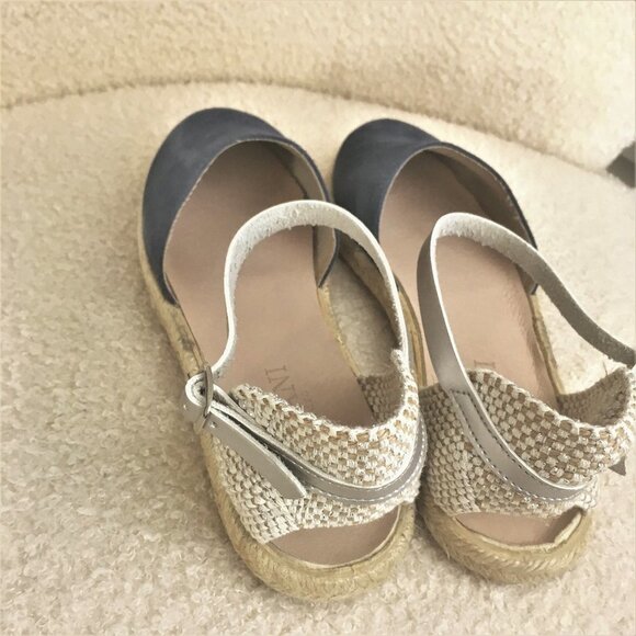 CORDANI Bertie Espadrille Sandals Shoes flats blue suede leather uppers 40 9 - Picture 8 of 13